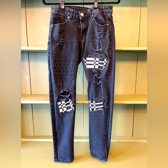 Rue21 Other - Rue 21 Premium Skinny Supreme Flex Black Distressed Jeans